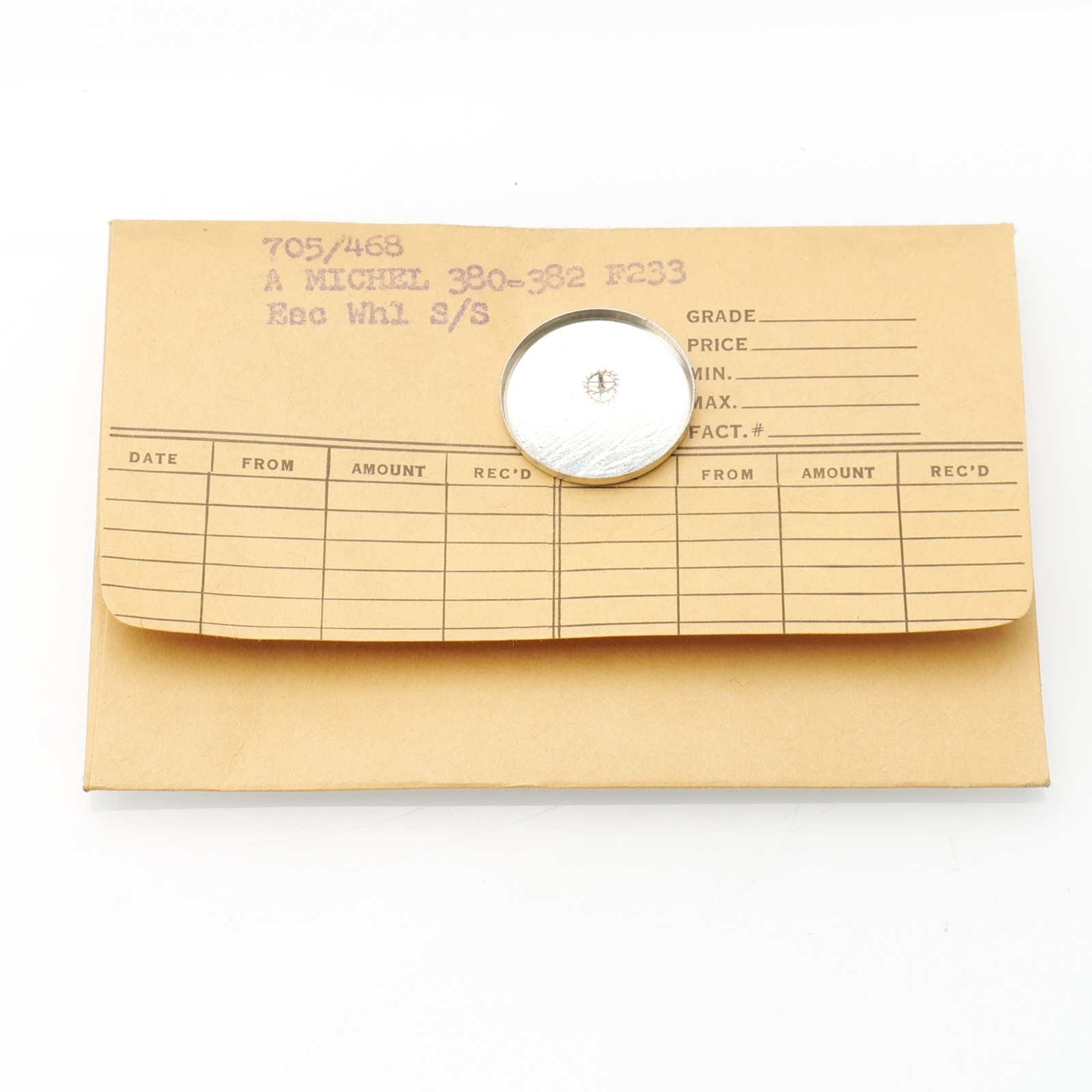 A Michel 380 Escape Wheel Watch Part New Old Stock Bestfit 705/468 Watchmakers