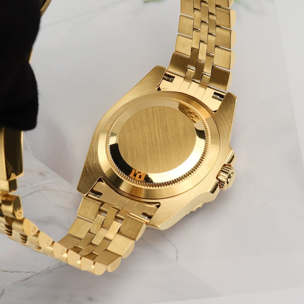 Oyster Perpetual Watch Case Golden 40mm+Bracelet 316L Steel For Seiko NH35 NH36