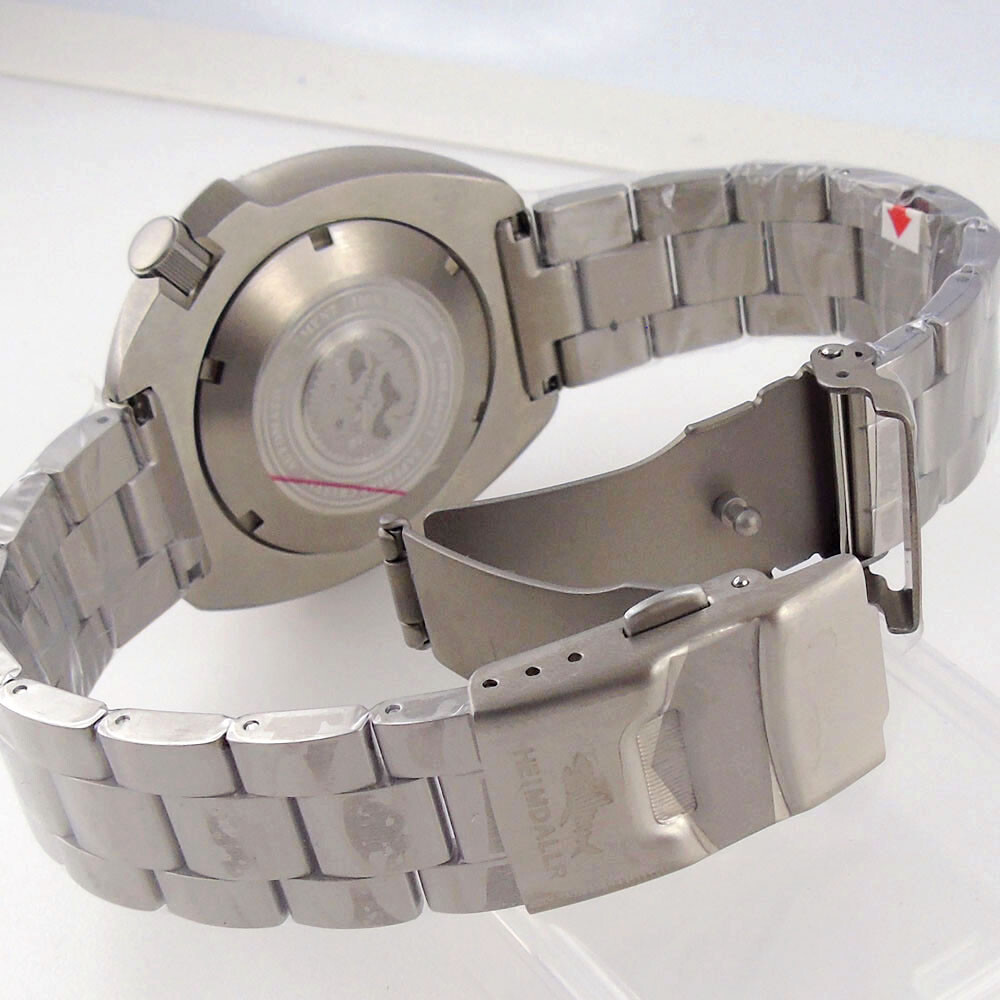 45mm sapphire glass super titanium Watch Case fit NH35 NH36 SKX007/009 200atm