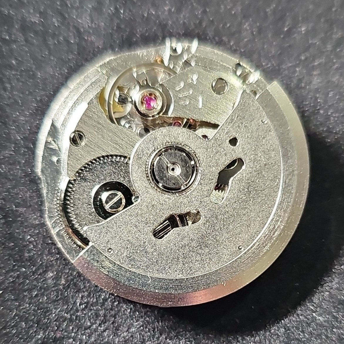 Quartz Watch Movement with Date Ring, Metal Watch Movement Replacement Part