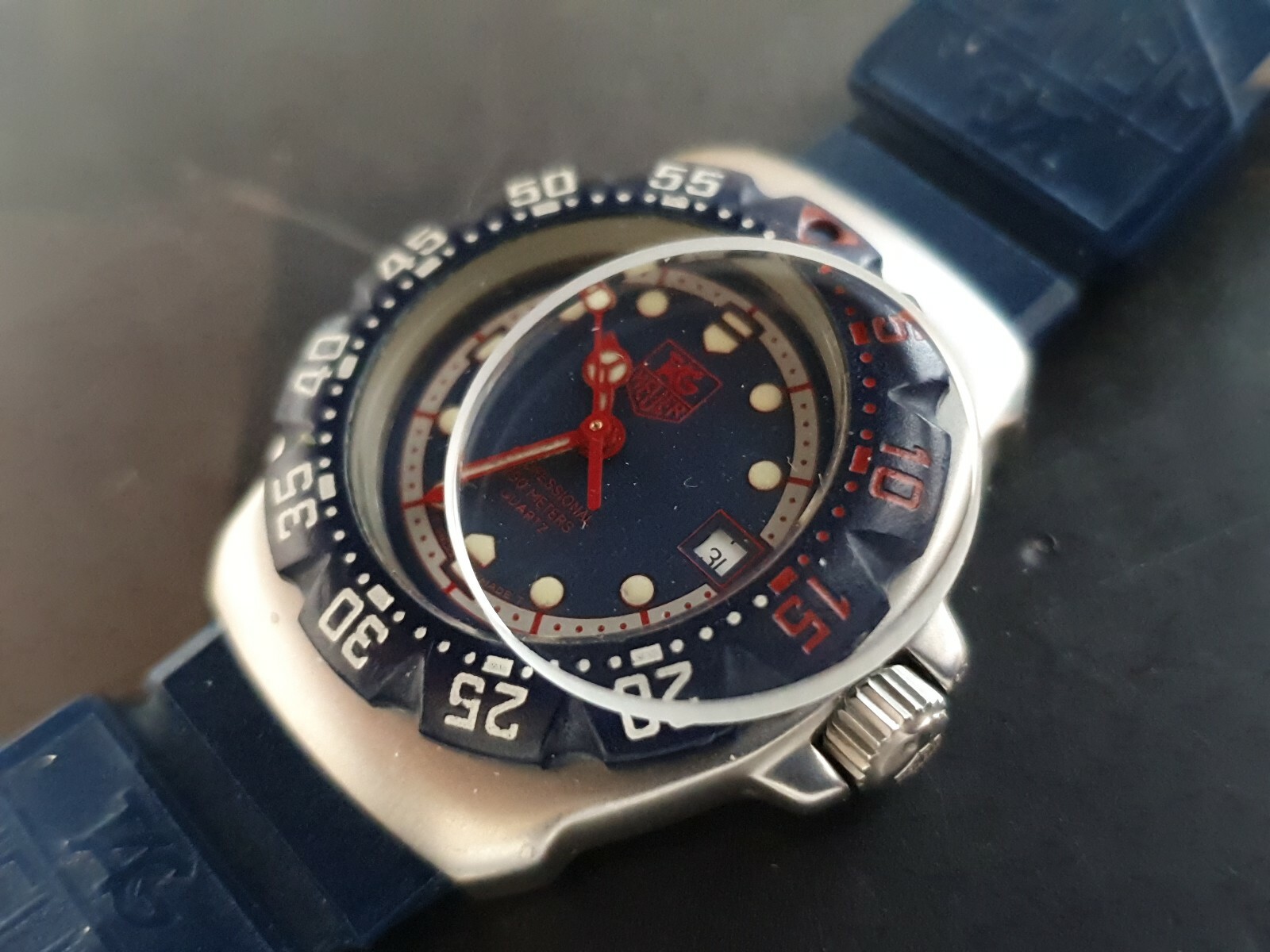 GLASS CRYSTAL JAPAN MADE FOR YOUR VINTAGE TAG HEUER LADY F1 FORMULA ONE wa1410