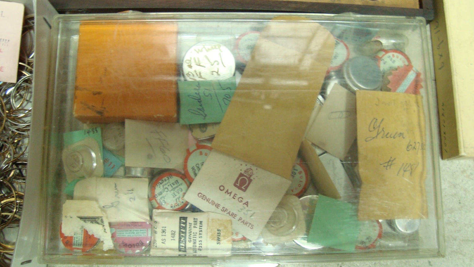 LOT VINTAGE WATCH PARTS