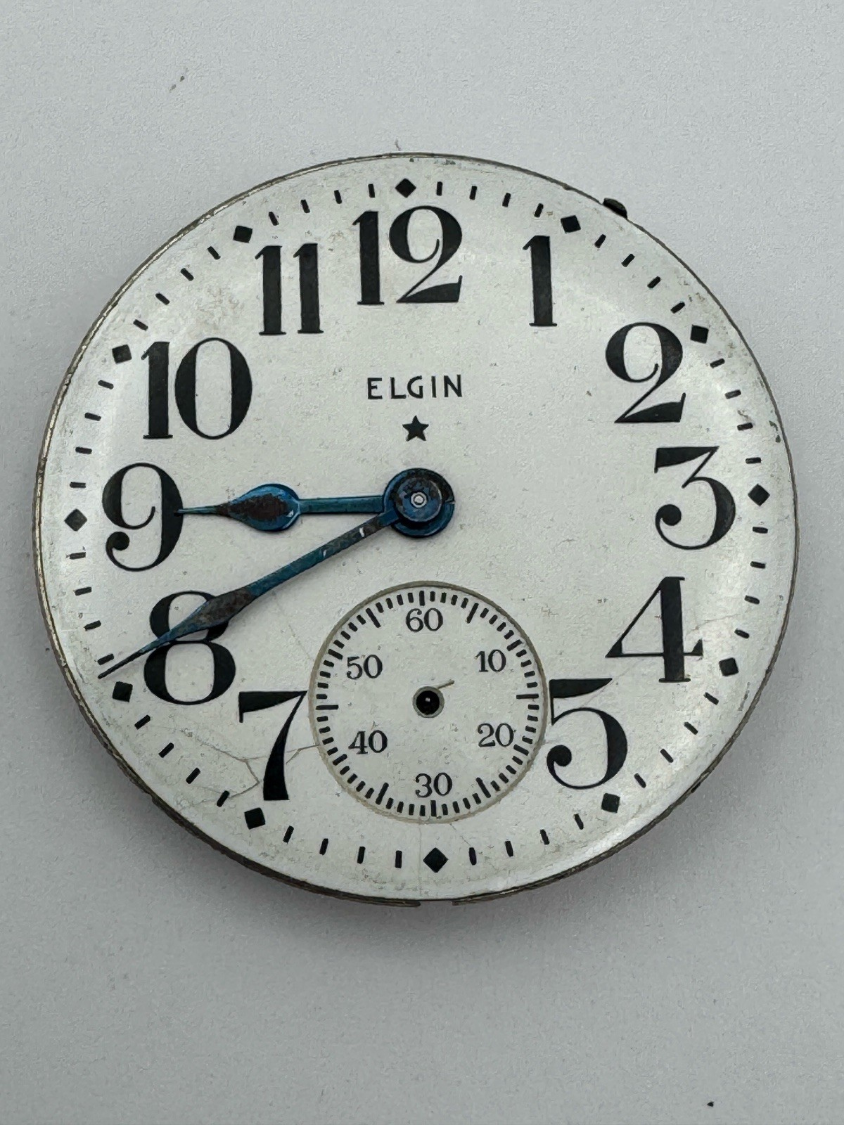 Vintage Elgin 16s 17J Grade 486 Pocket Watch Movement For Parts Or Repair