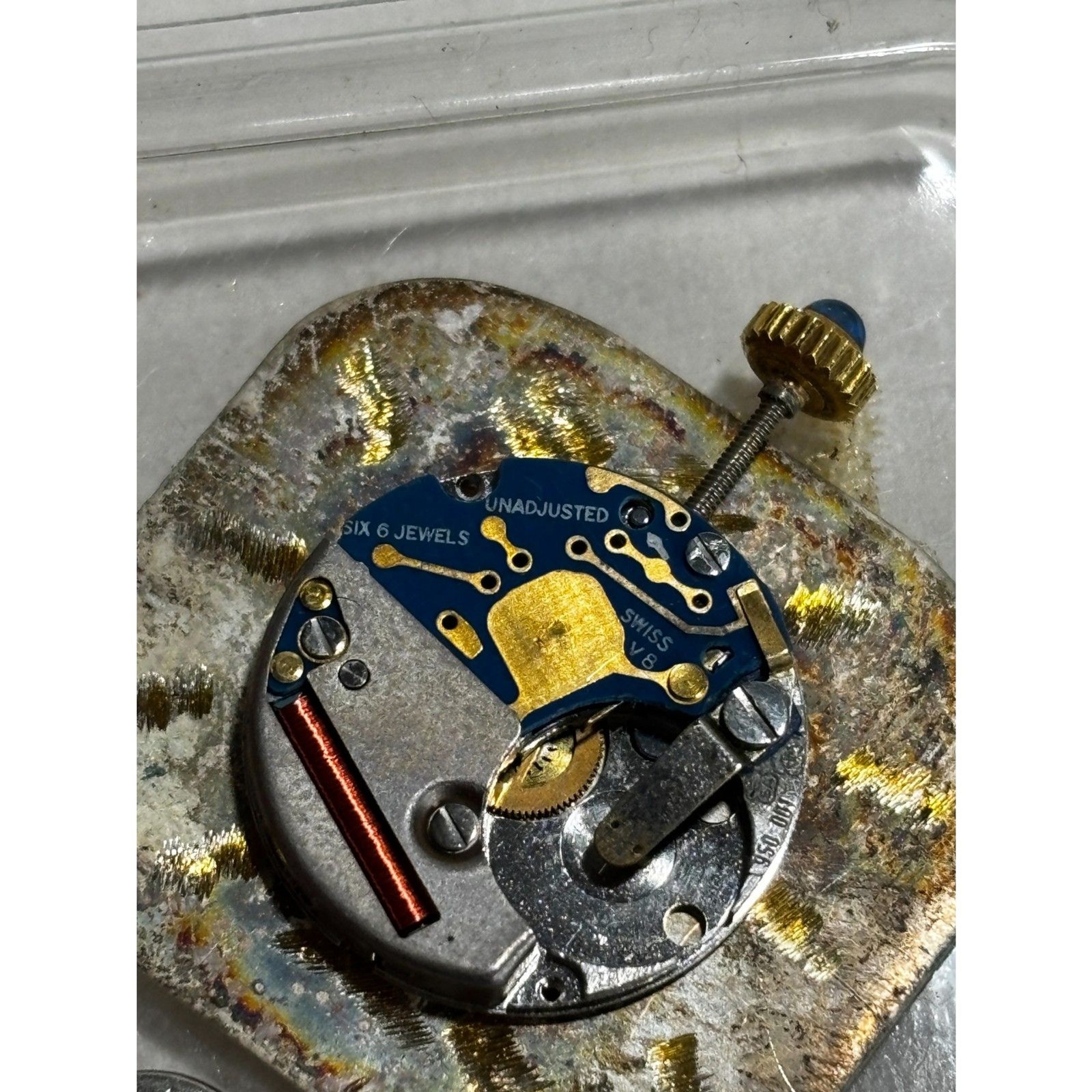 Lot of ETA, Ebauche, Omega, Miyota quartz watch movements, for parts/repair