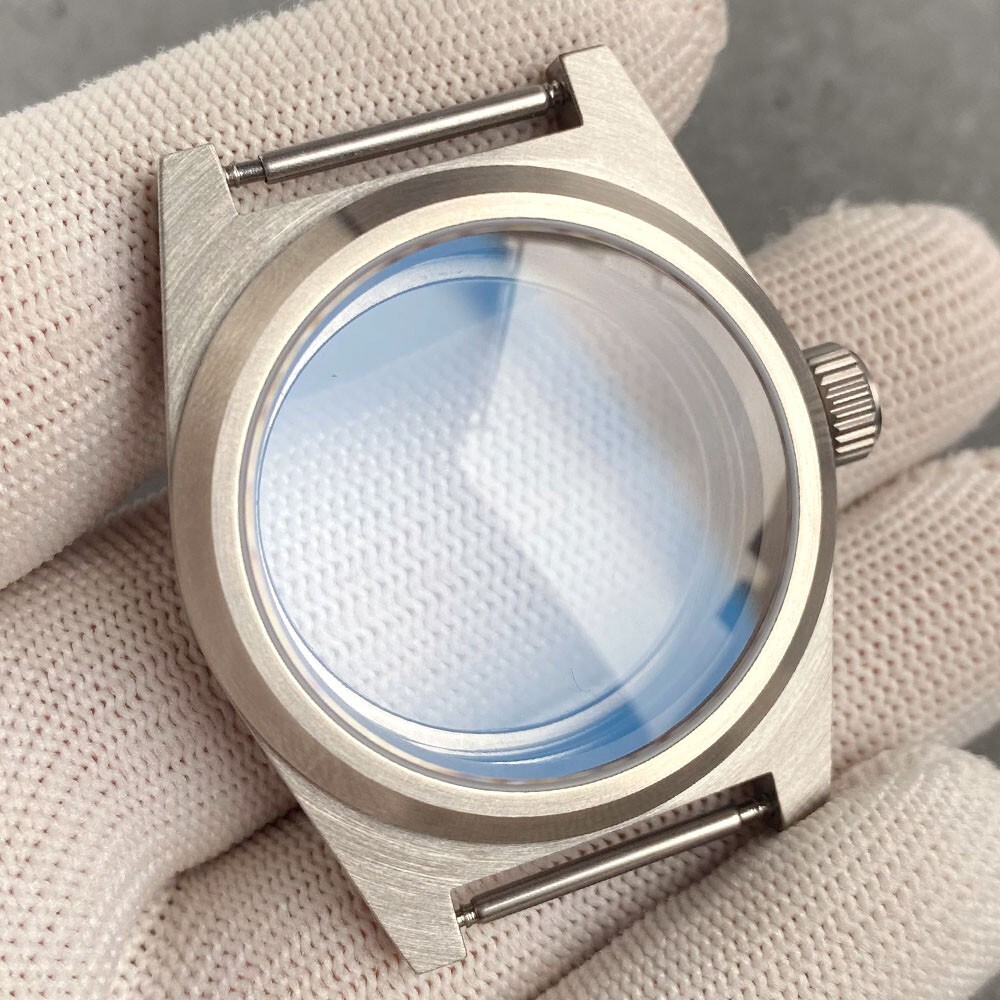 New 20ATM 38mm AR Sapphire Glass Watch Case 29mm California Dia For NH35 ETA2824