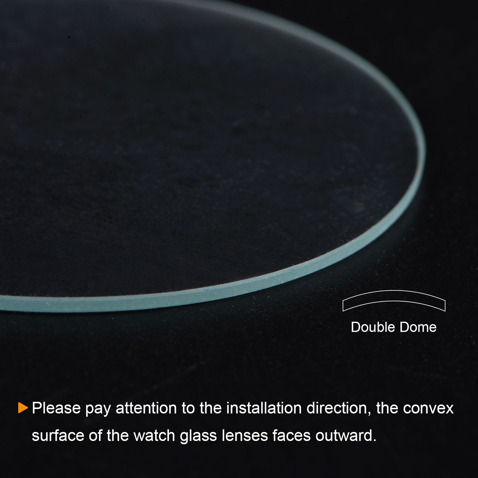 3pcs Watch Glass Crystal Lens 28mm Dia 1.1mm Thick Double Dome Watch Glass