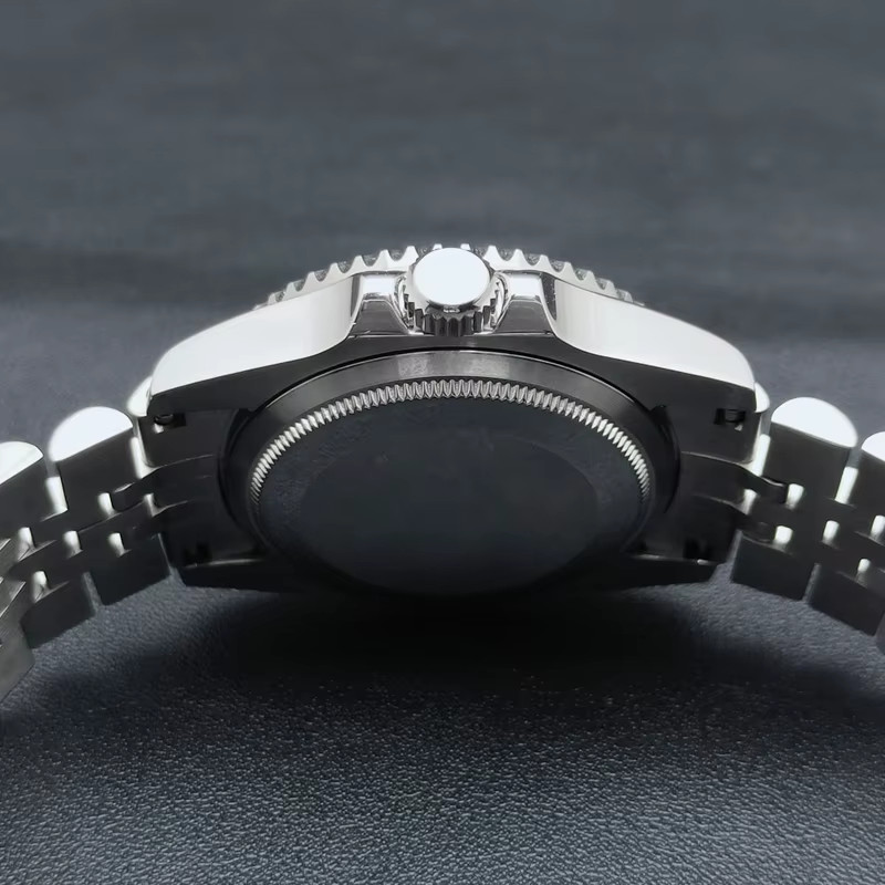 36Mm Silver Watch Case Sapphire Glass Fit NH35 NH36 ETA2824 2836 Miyota8215 DG28