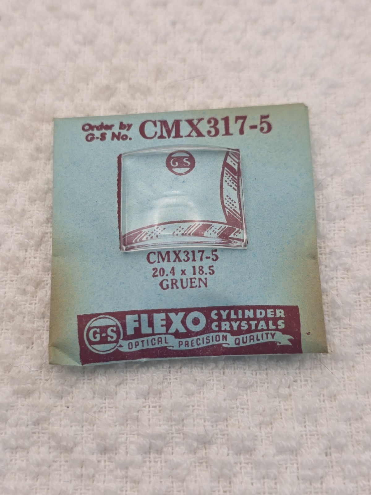 G-S Watch Crystal CMX317-5 Gruen 20.4X18.5