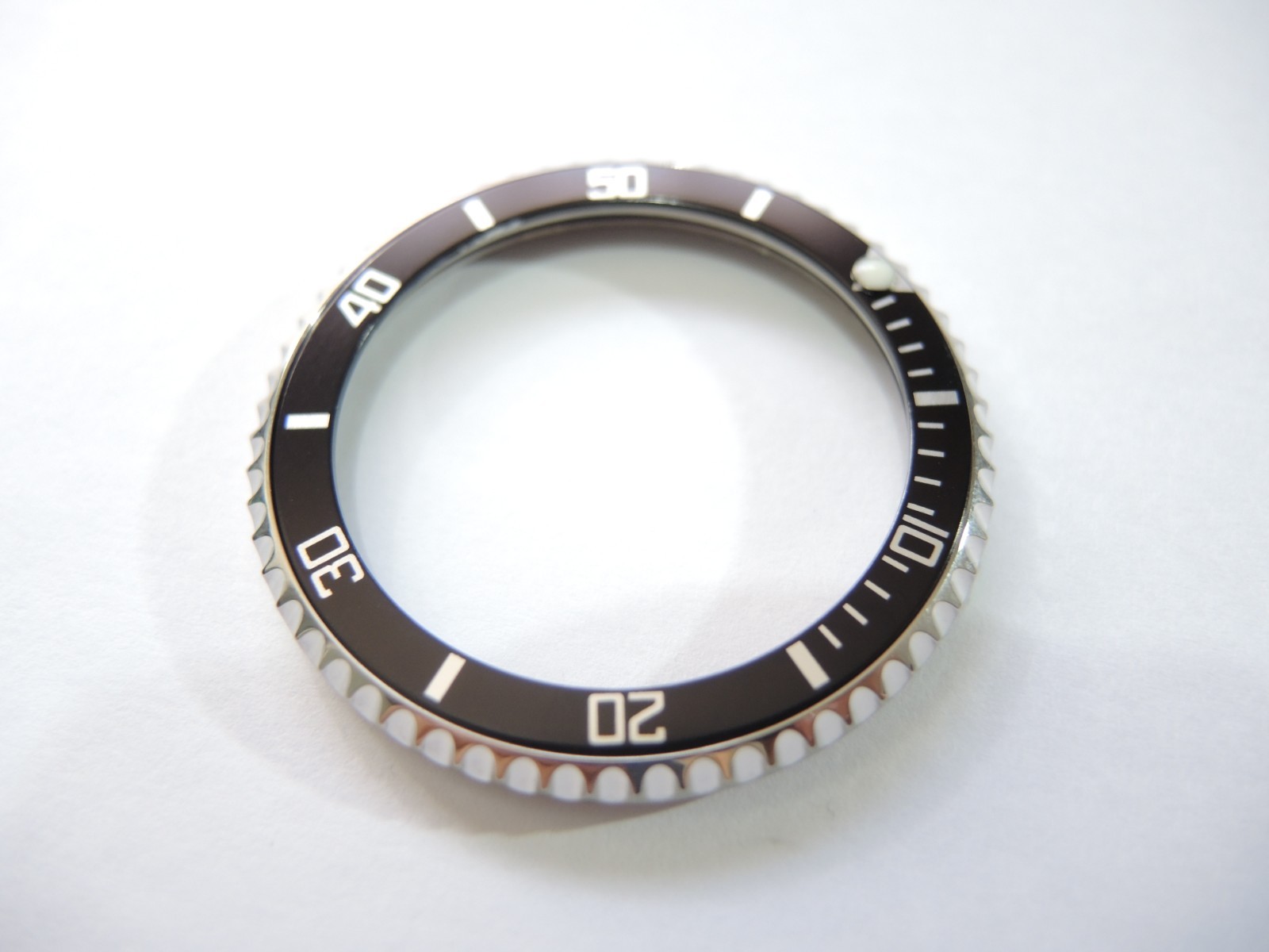 NEW STAINLESS ROTATING BEZEL W/ SUB STYLE INSERT LARGE DIVERS SKX007-009/SKX399
