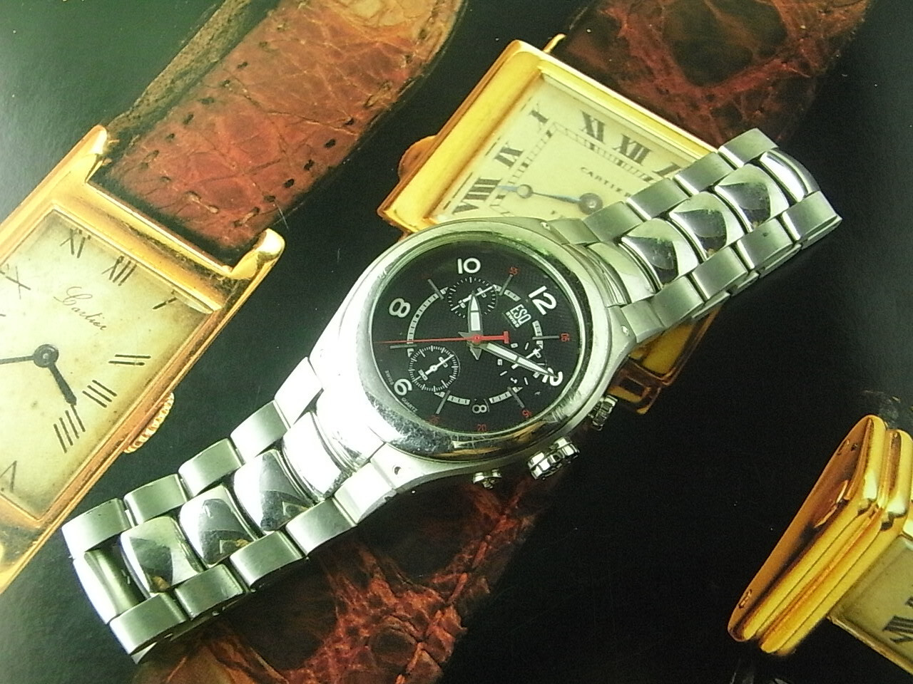 40MM ESQ BY MOVADO CATALYST CHRONO SALESMAN SAMPLE DEMO WATCH (without movement)