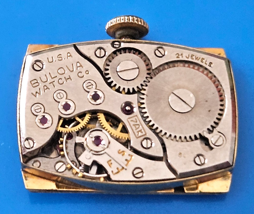 BULOVA 7AK 21J Watch Movement (REMOVED FROM GOLD CASE/BALANCE RUNS) lot16