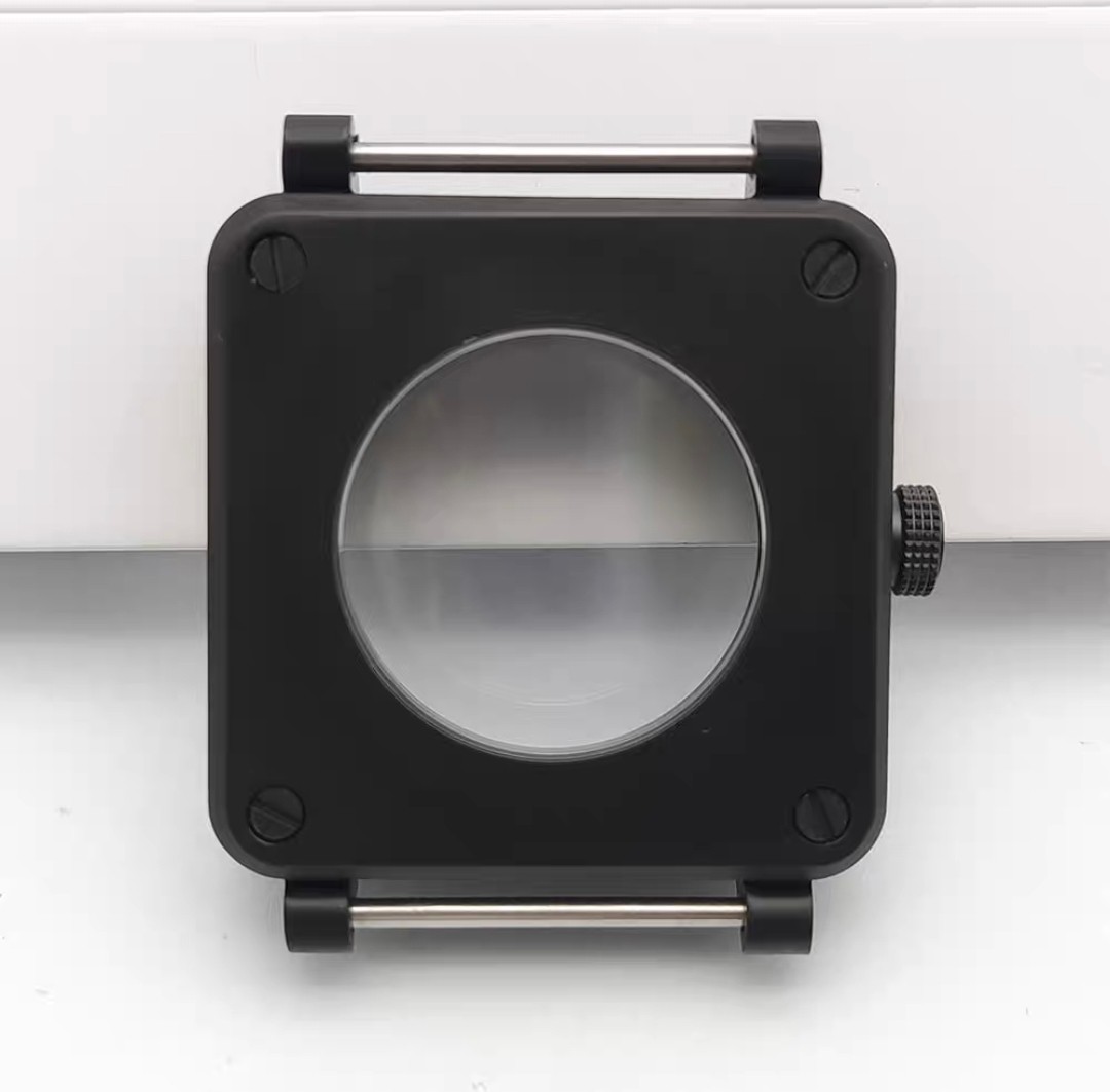 42mm Stainless Steel Square Watch Case Sapphire Glass For NH35/NH36 Movement