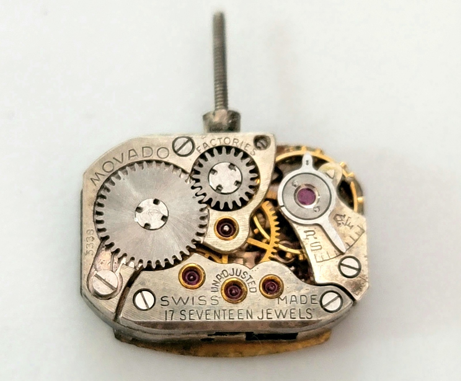 SB8: Tiffany & Co. Movado 17J Swiss Watch Movement w/ Dial & Hands