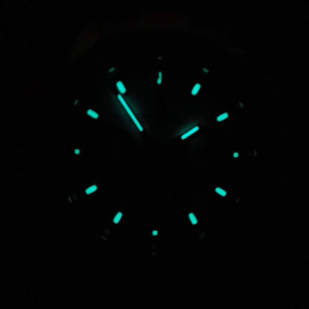 29.5mm sterile luminous black gray white watch dial fit VK63 quartz movement