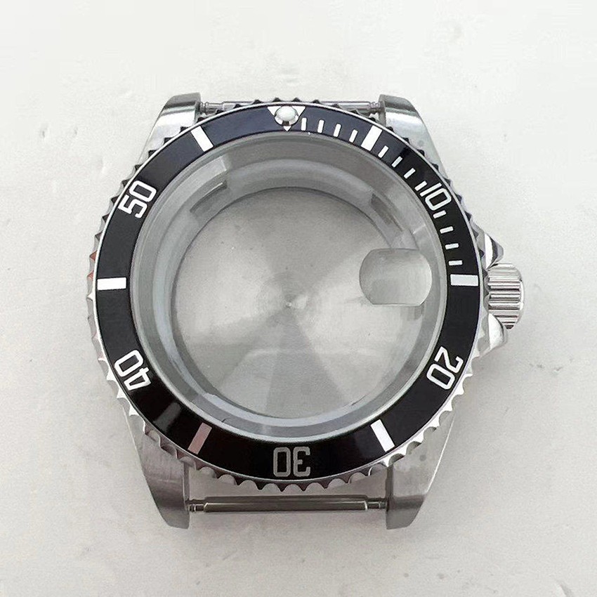 40mm Watch Case Solid-back Case with Aluminium Bezel for 8215/2813 Movement