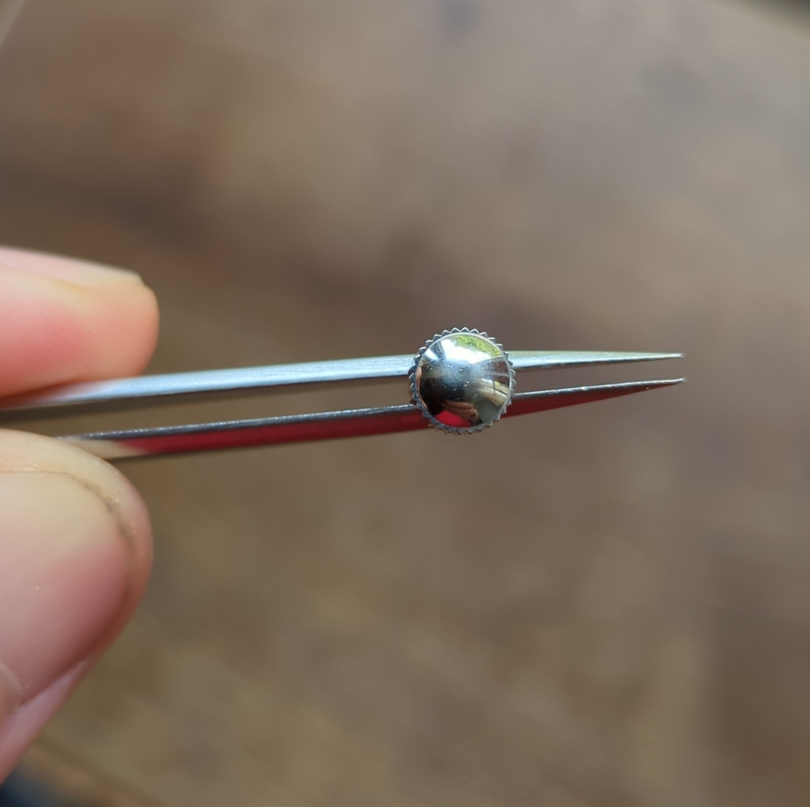 6.6mm Meco 1960s Diver Steel Watch Crown Part Tap 1.1 (E70)