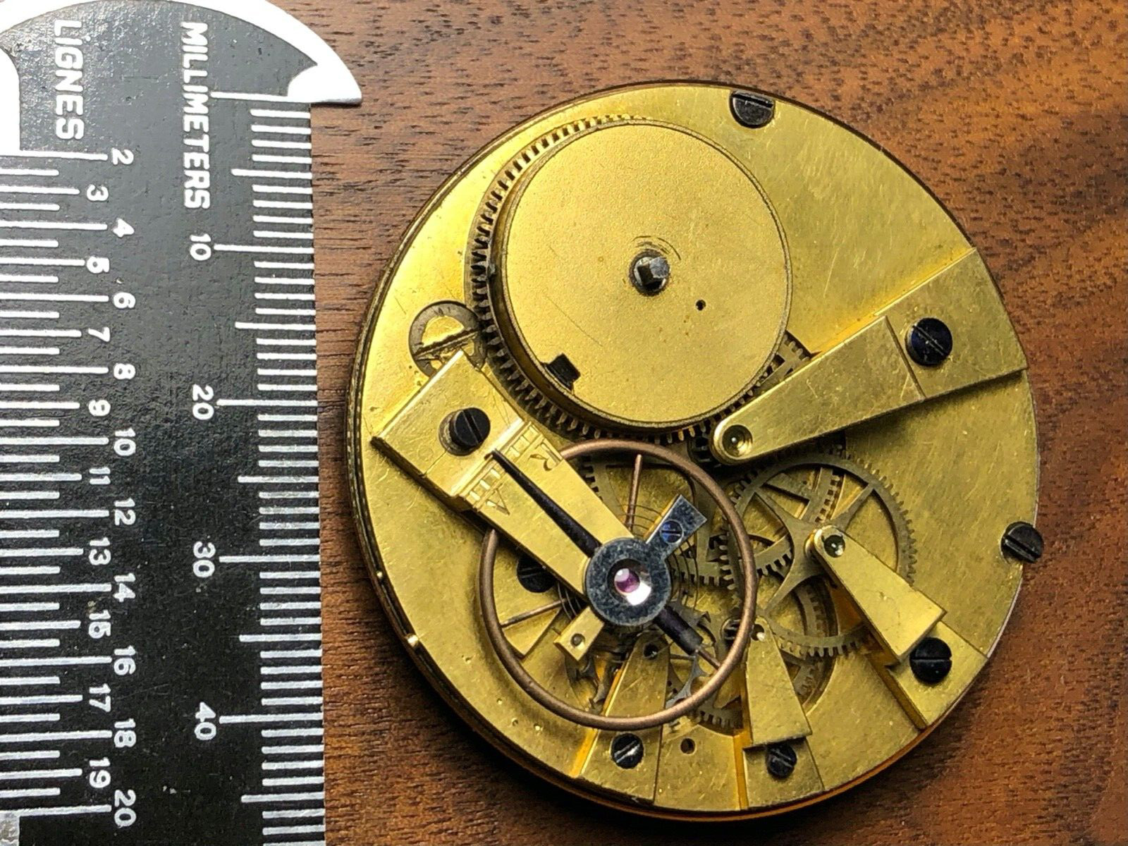 Antique Lépine/Breguet style pocket watch movement 48.5mm original Dial & Hands