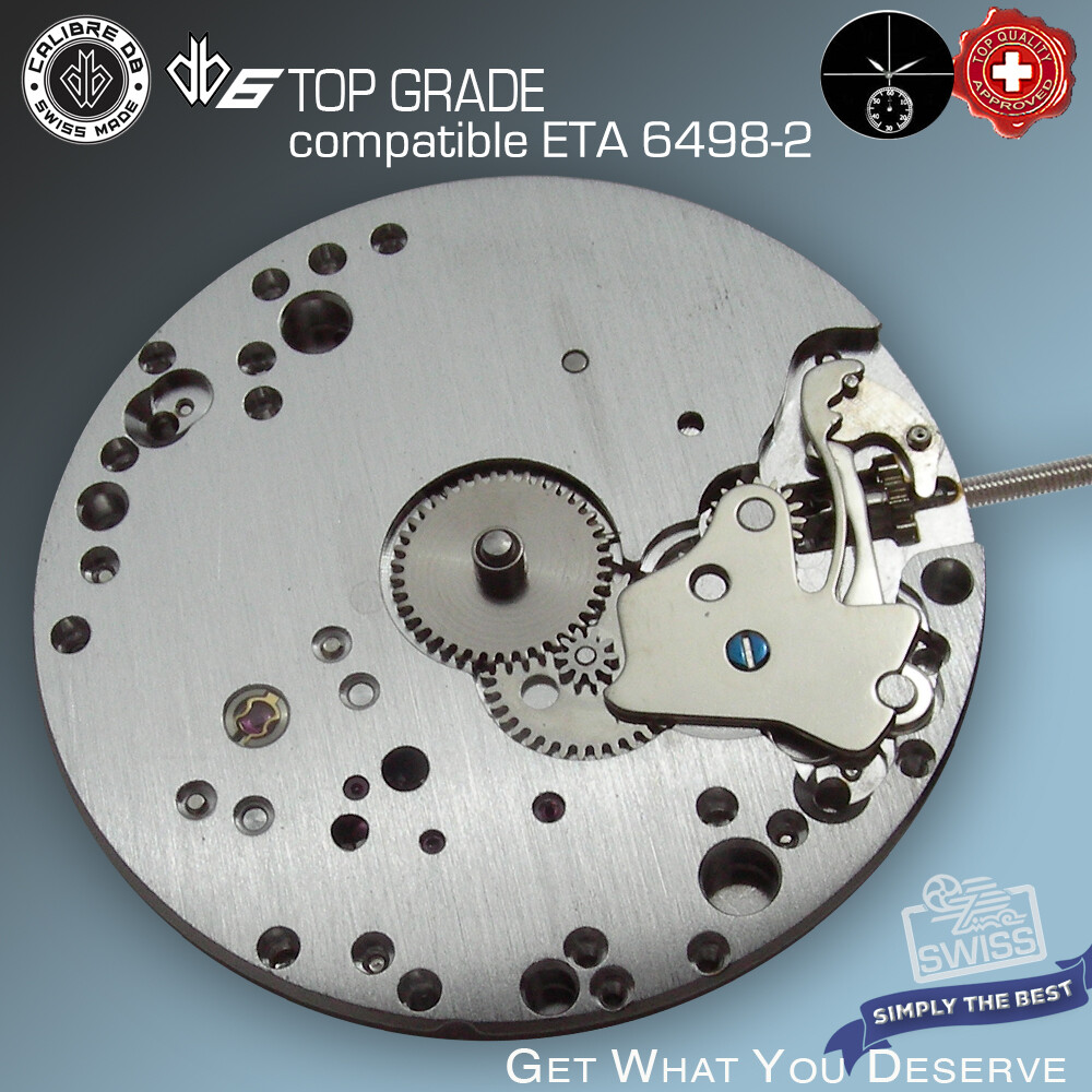 MOVEMENT CALIBRE DB6 CDG compatible ETA 6498-2 TOP GRADE HAND WIND SWISS MADE