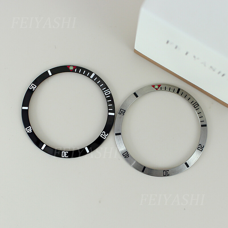 For Seiko mod 37.2mmX31.5mm Silver and Black 316L stainless steel Insert baffle