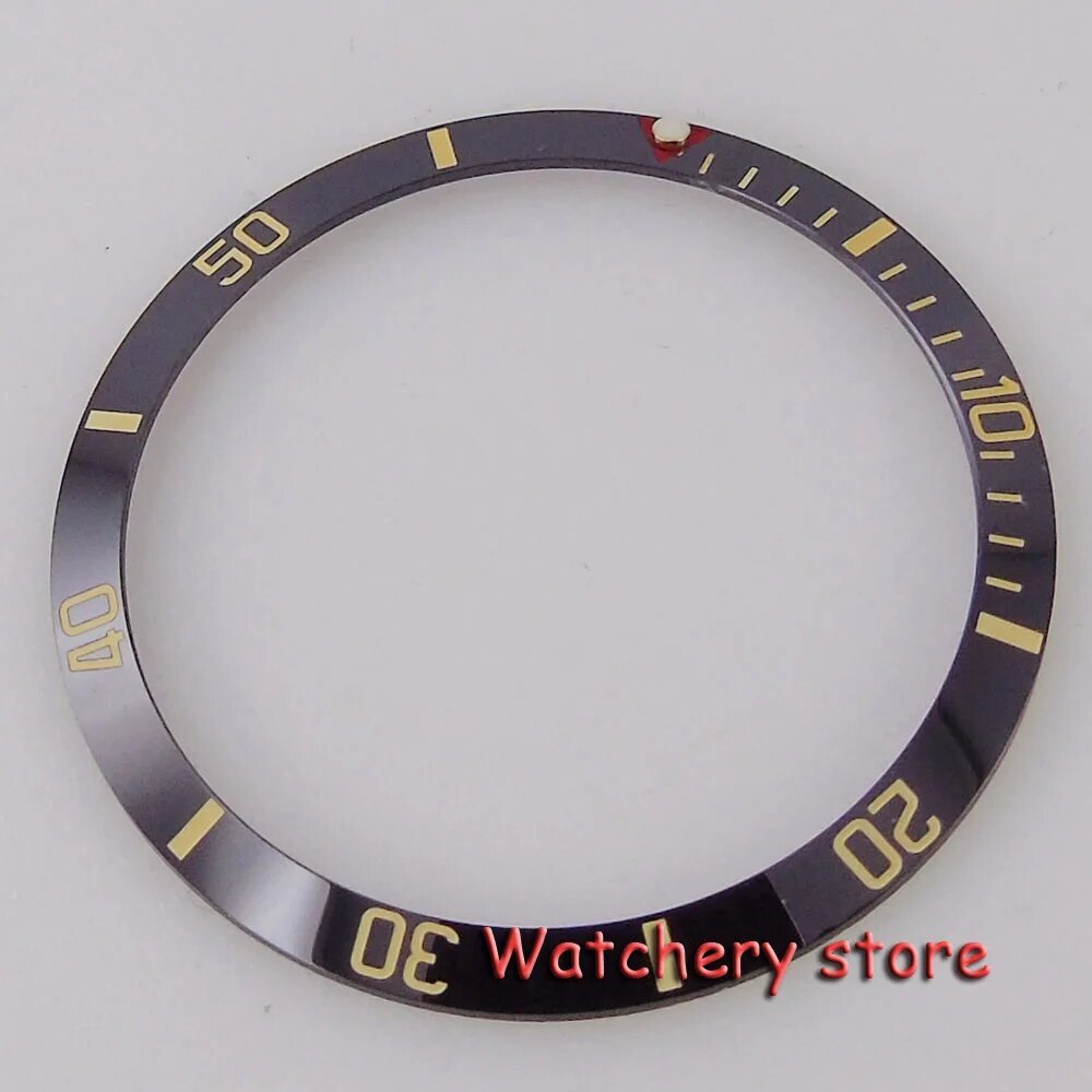 37.1mm*31.3mm Sloping Watch Bezel Blue Aluminum Insert For 40mm GMT Watch Men