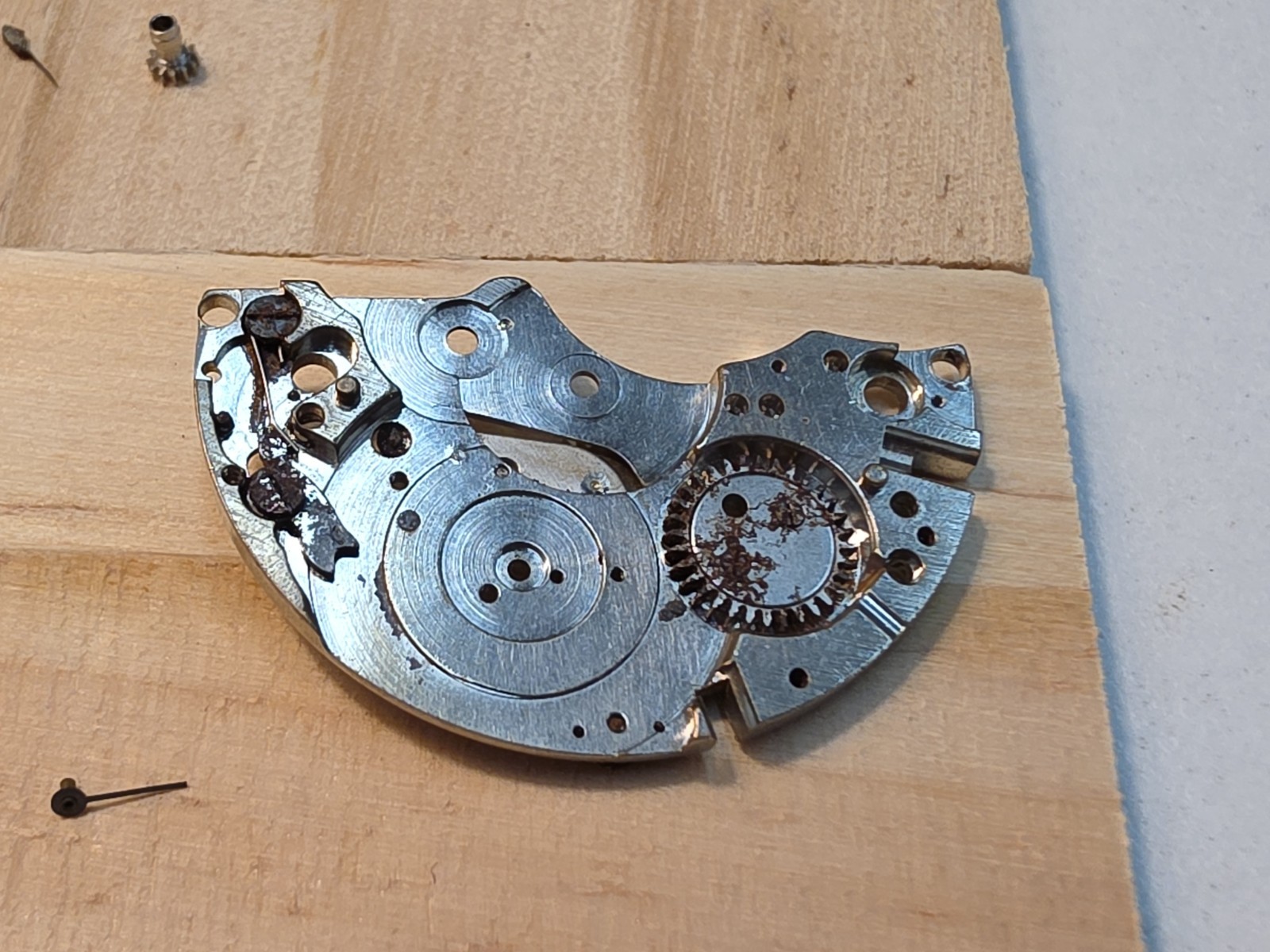 Lot Of Zodiac Cal 50/Landeron 248 Chrono Movement Parts-Balance Wheel, Bridges..