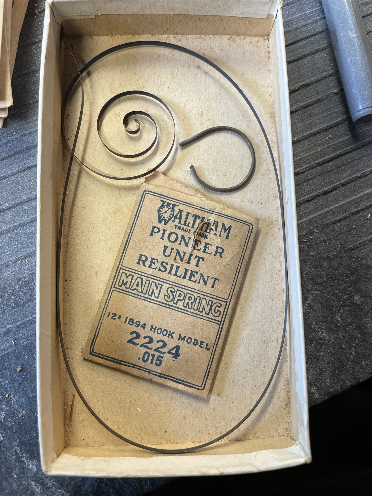 waltham main spring 12s 1894 hook model 2224 .015