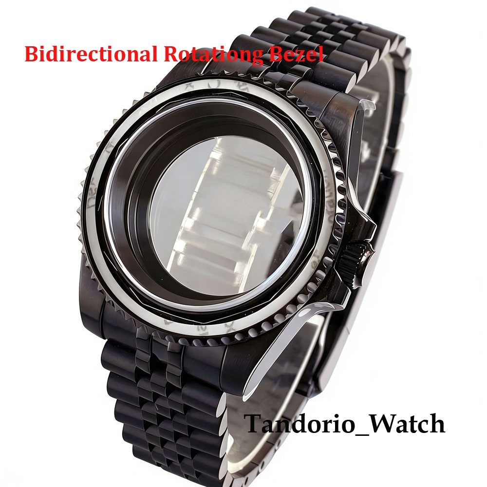 40mm Bi-directional Rotating Belze Diver Watch Case For NH34 NH35 PT5000 Miyota