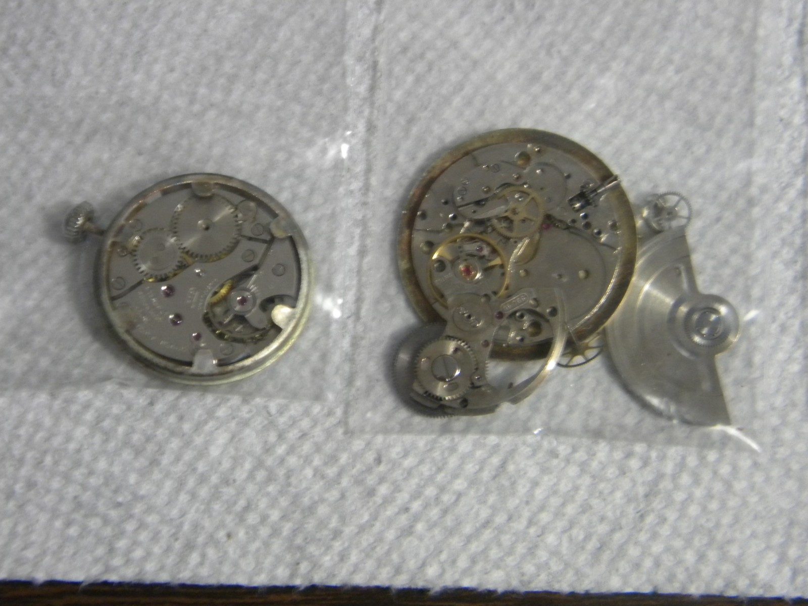Gruen Lot 15J to 21J Wrist Watch Movements to Repair or for Parts Qty 10 Each