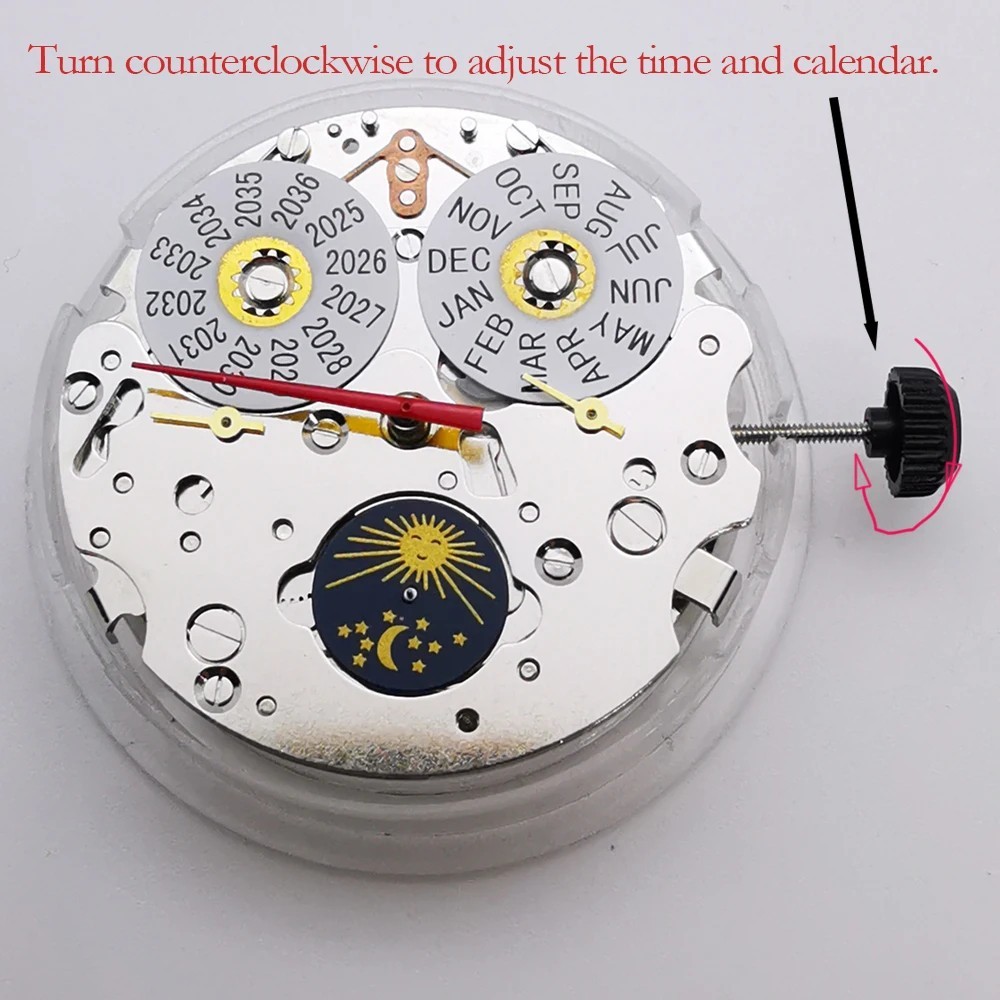 42mm Watch Case Set Stainless Steel Automatic Movement Dial Hands ST1655