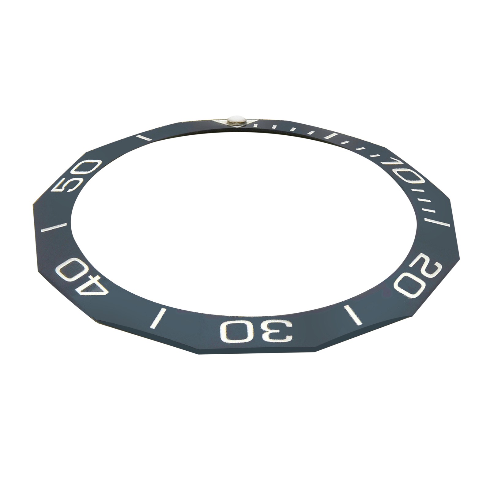 CERAMIC BEZEL INSERT FOR TAG HEUER 40.70MM WITH EDGES FOR MECHANICAL WATCH BLUE