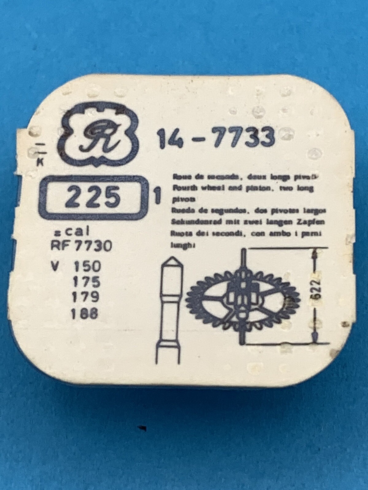 VALJOUX 7733 V150 175 179 188 225 FOURTH WHEEL watch part (F9)
