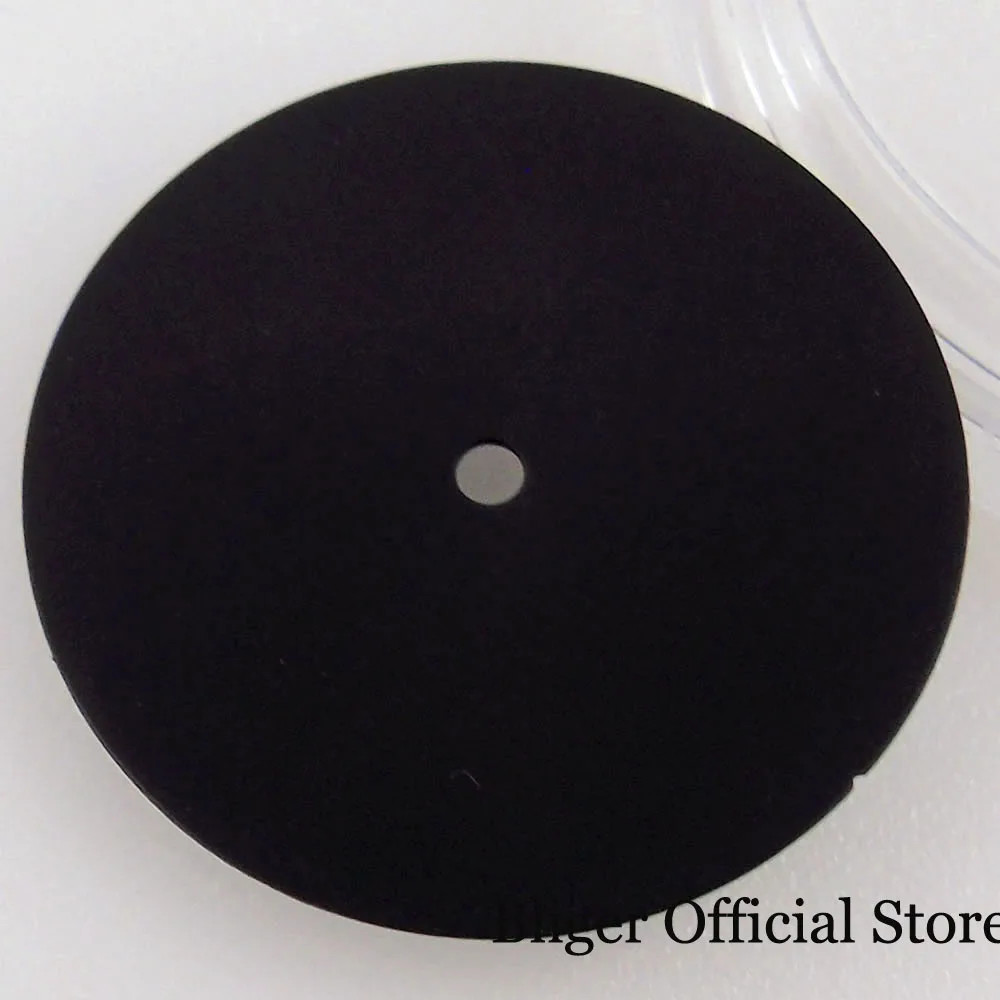 29mm Blank Sunburst Black Sterile Watch Dial Hand fit NH34 GMT Diving Watch Part