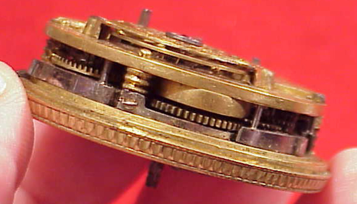 VERGE FUSEE 44MM JON ENBERGER 1792 LAUFEN GERMANY REPEATER POCKET WATCH MOVEMENT