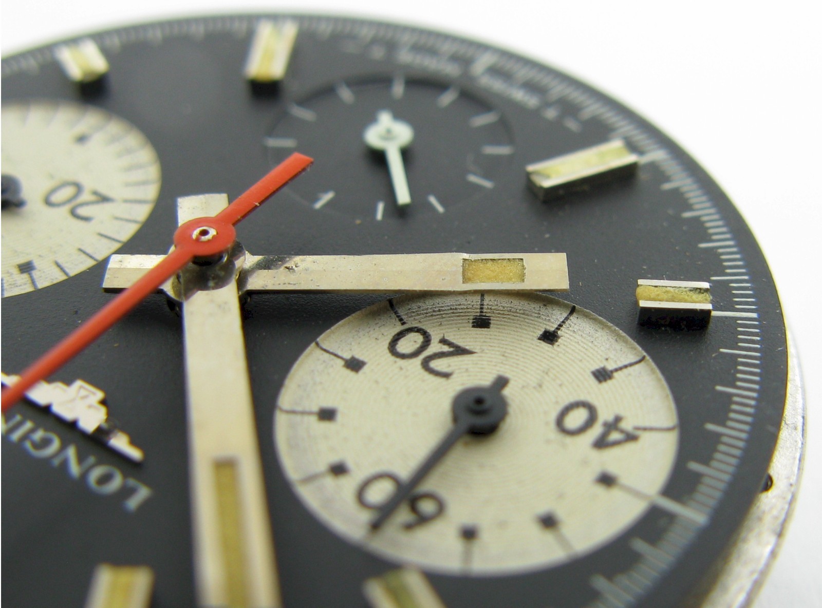 Longines 330 Valjoux 72 chronograph Watch Movement + Dial 17 jewels for project