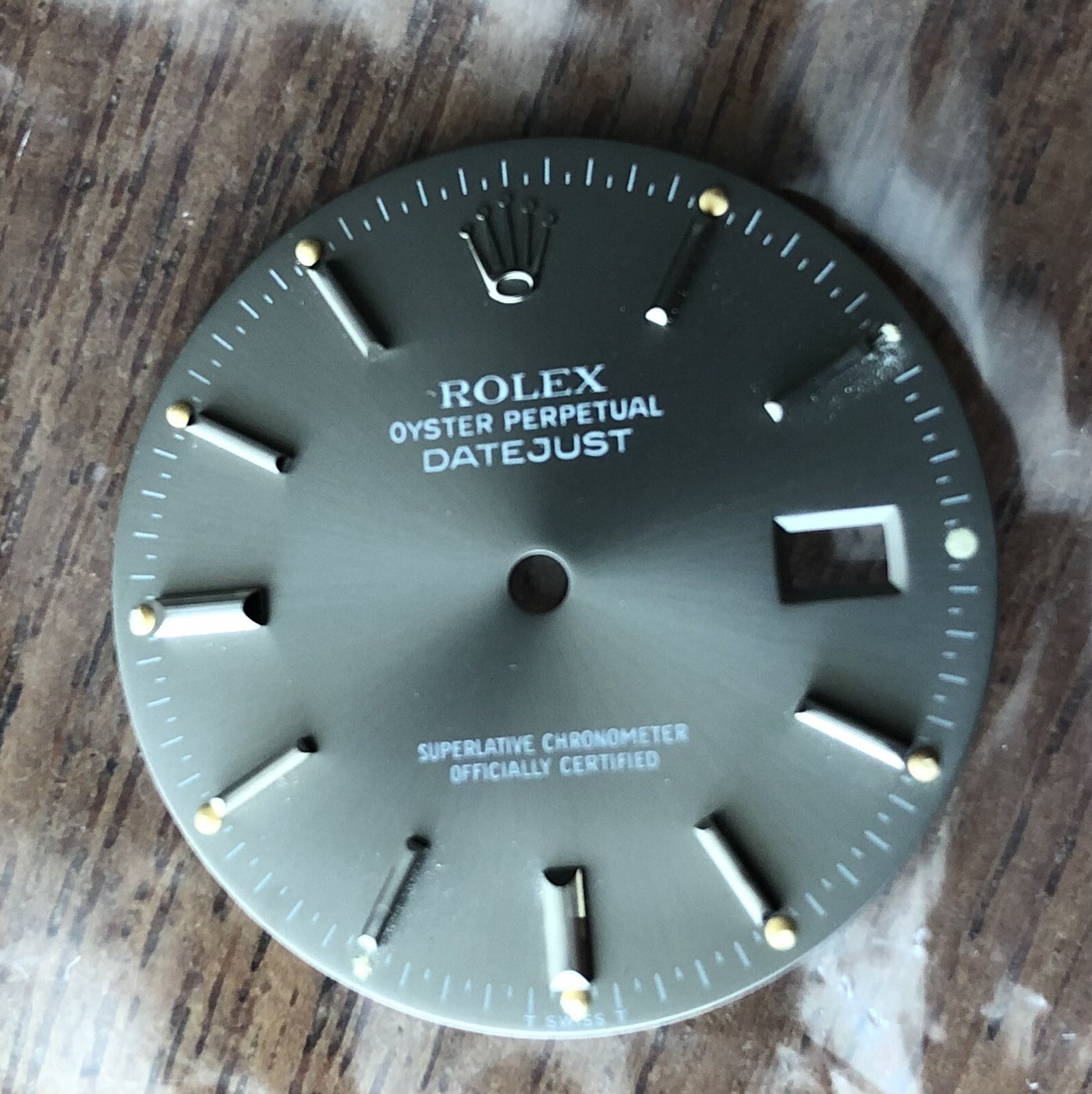 SUPERB RARE GHOST GREY TRITIUM DIAL FOR DATEJUST 16000 16200 16220 16014 16234