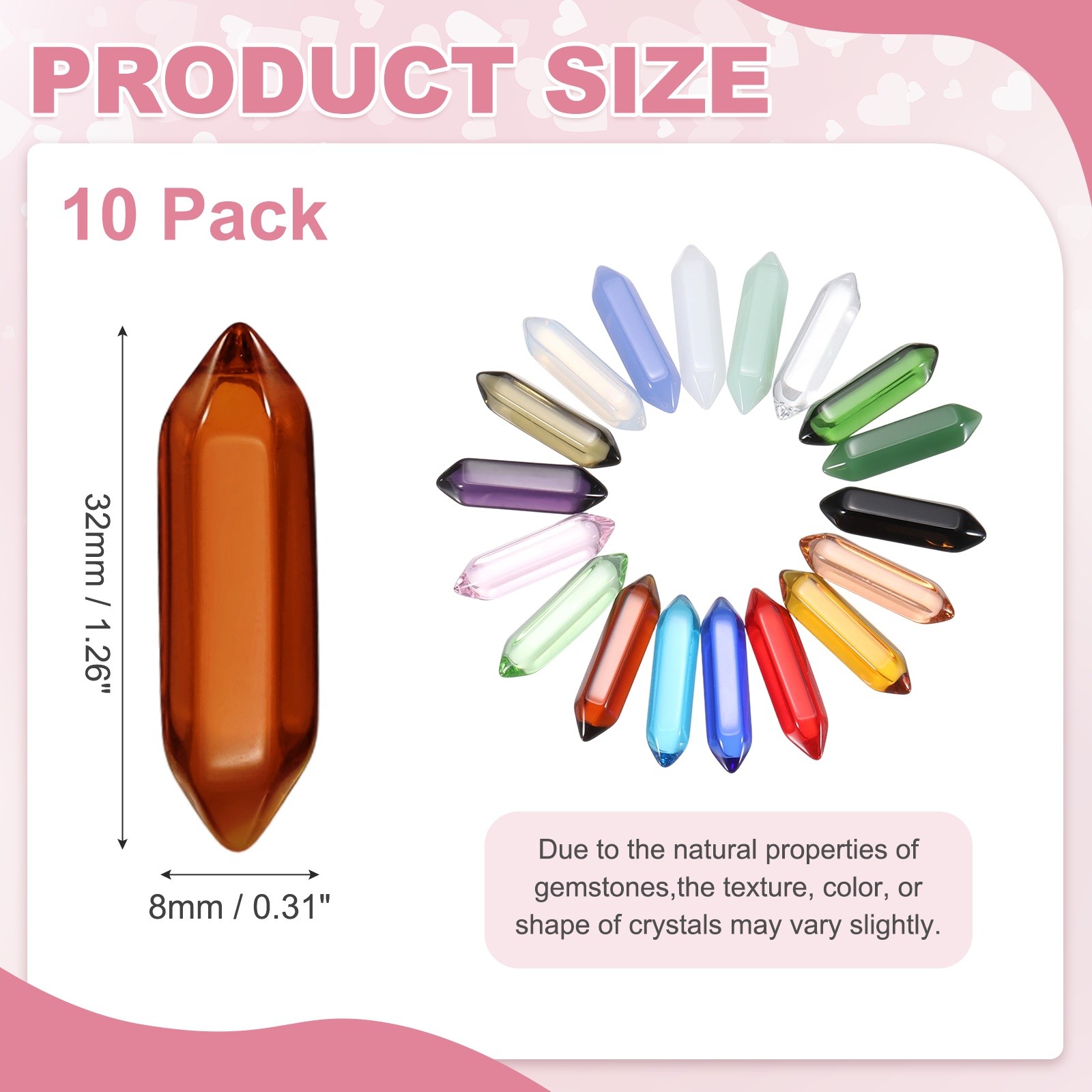 10 Pack Tea Crystal Quartz Crystals, Polished Crystals Bulk