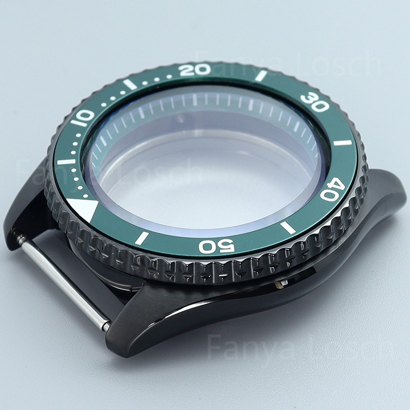 42.5mm Modify SKX007 Mod Black Watch Case Sapphire 10ATM For Seiko NH34 35 36 38
