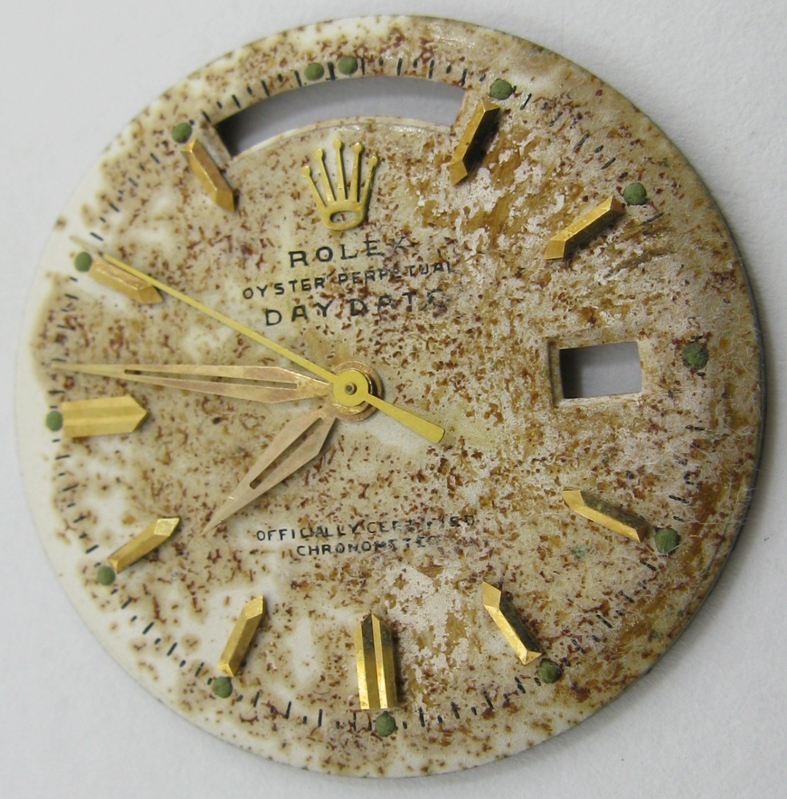 Rolex Watch Movement 1055 day date … for part: refinish Dial & set of hand