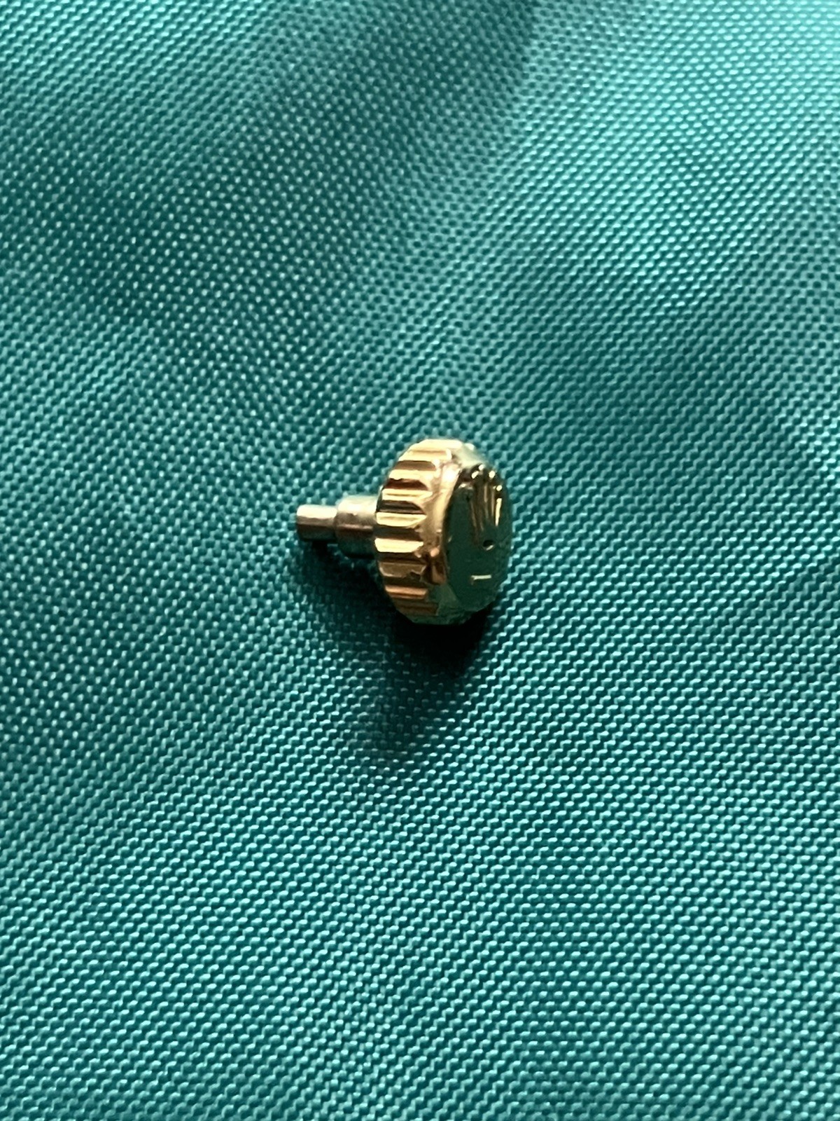 Genuine Rolex 18K Yellow Gold 6mm Crown for 36/41 Datejust etc..Preowned
