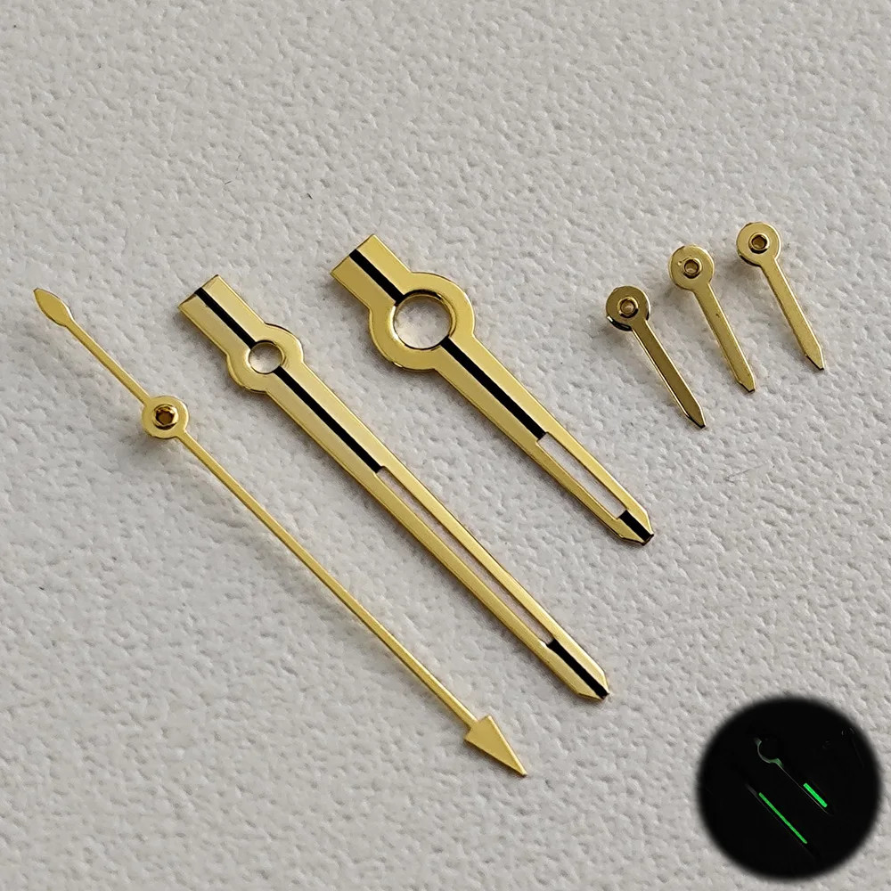 Enamel Blue Dial with Gold Index For VK63 Movement Replacement Parts