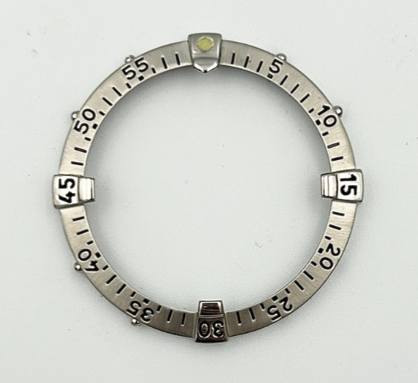 A Genuine Breitling Colt / Superocean Stainless Steel Wristwatch Bezel.