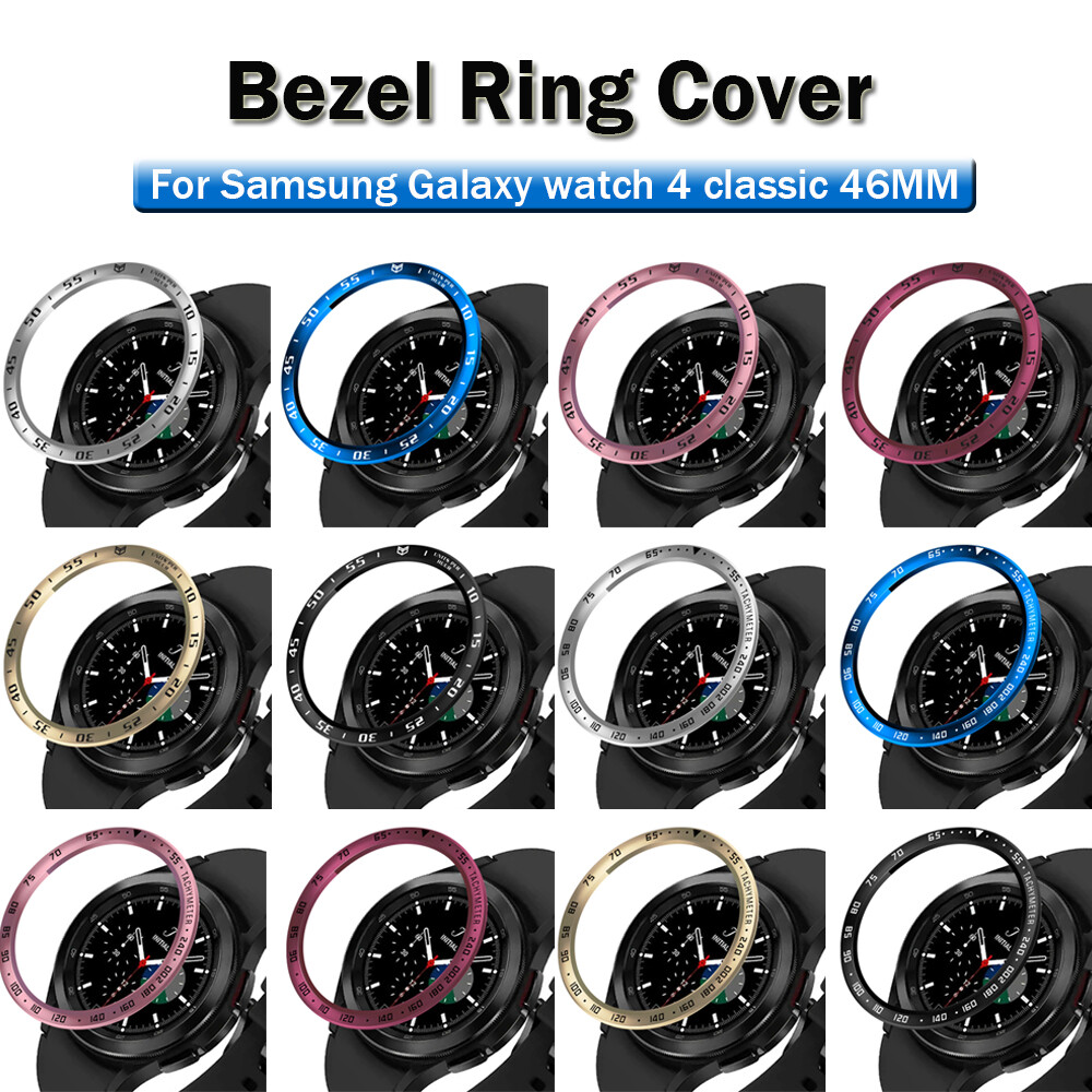 For Samsung Watch 5/5Pro 4 40/44mm 6 Classic 43/47mm Metal Bezel Ring Cover Case