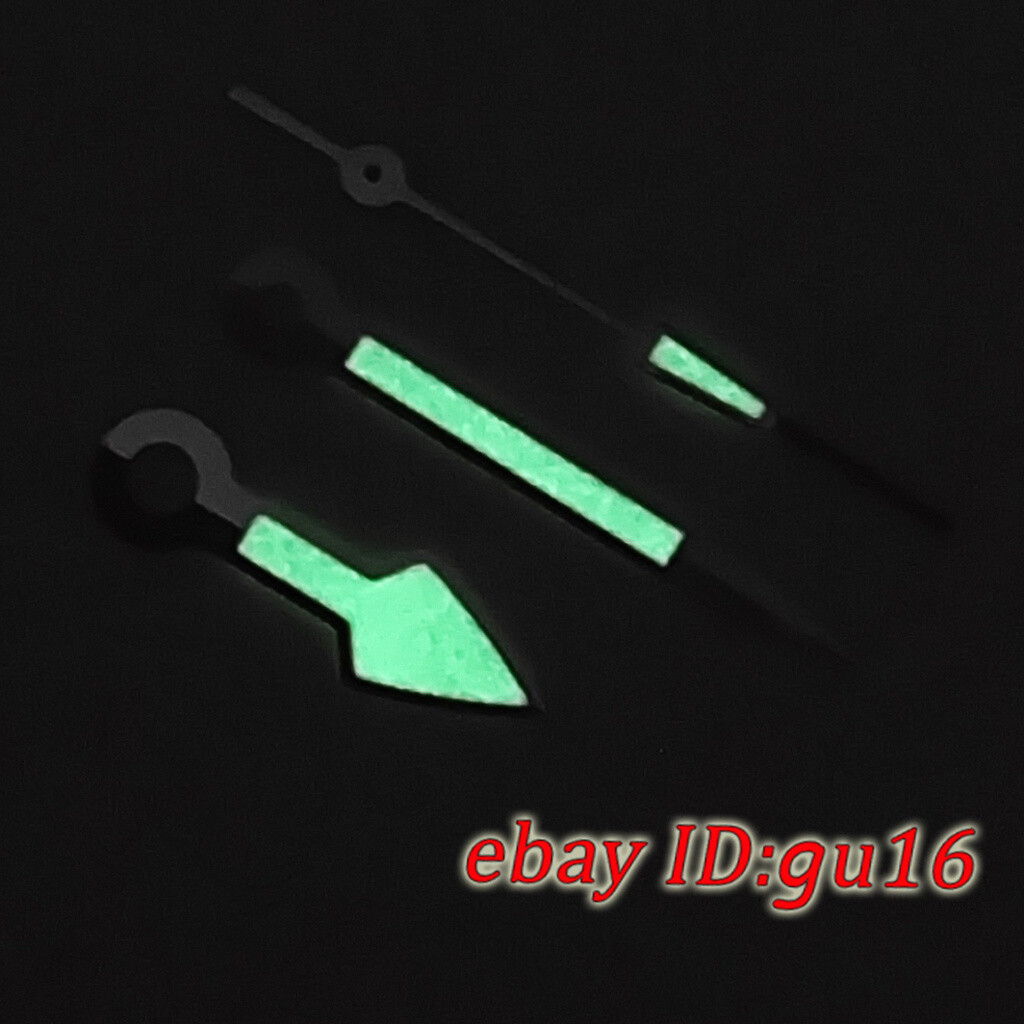 Silver green luminous watch hands Fit NH35 NH36 ETA2824 PT5000 Miyota 8215