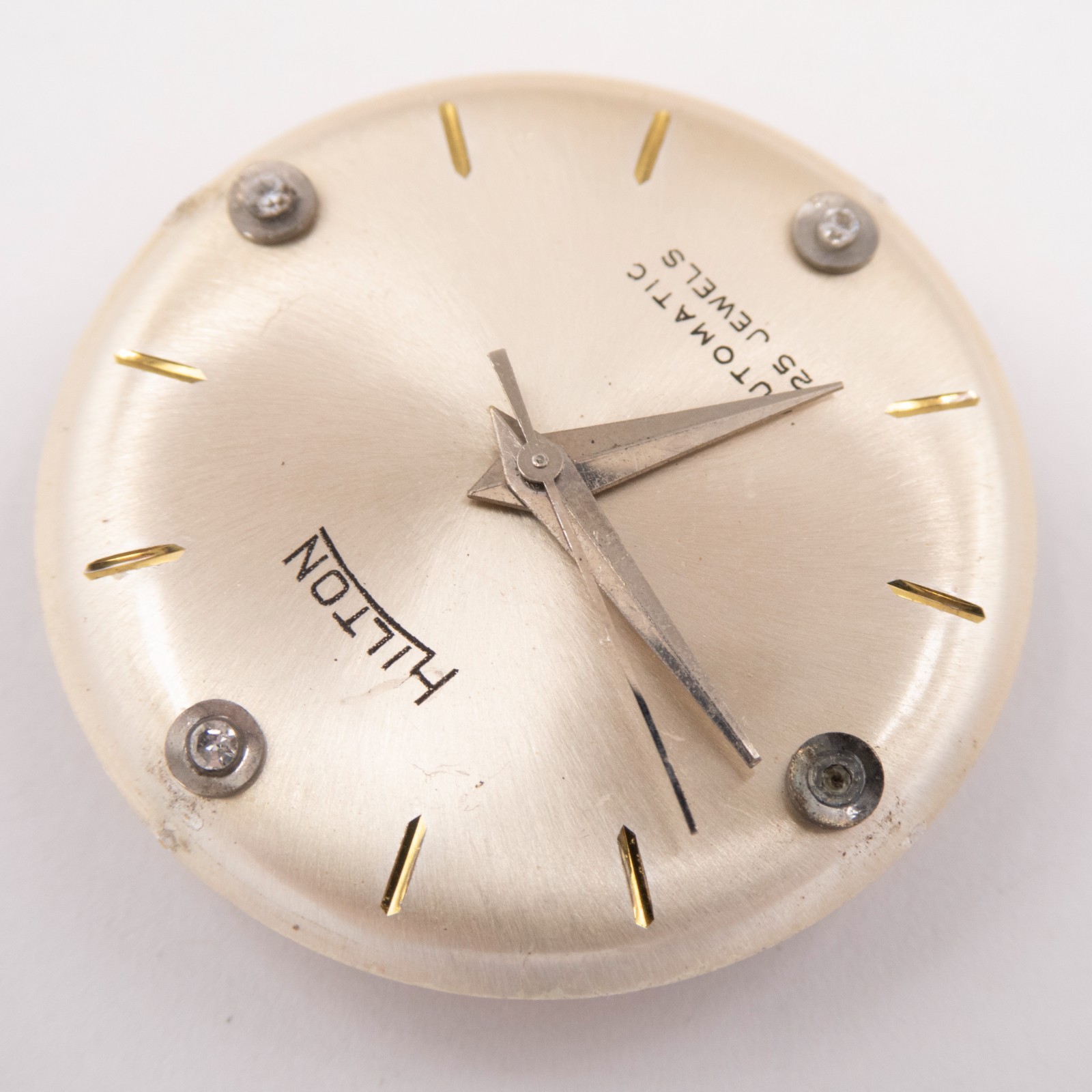 Vintage Hilton / AS 1583N 25-Jewel Automatic Wristwatch Movement, Ticks a Bit