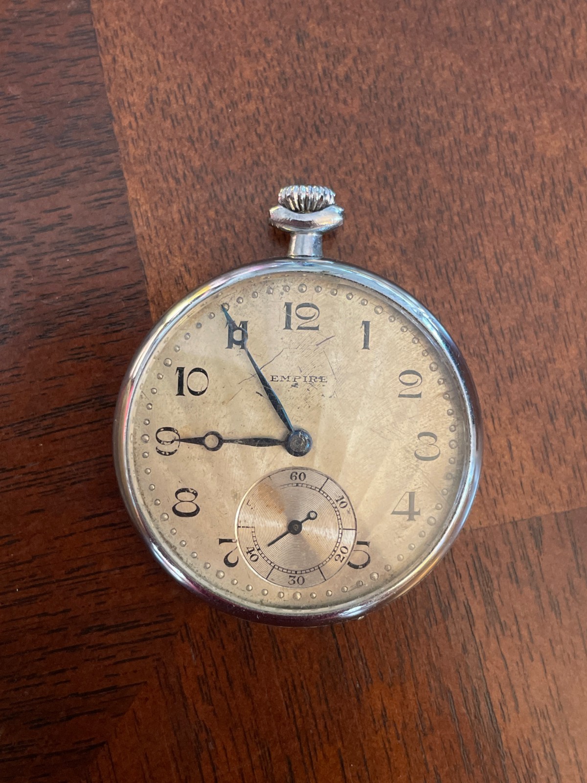 Vintage Seikosha Empire Pocket Watch AS-IS For Repair Parts Project Early Seiko
