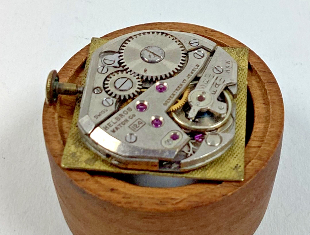 Vintage Helbros Tank 17 Jewel ETA1220 Swiss Movement Runs Spare Part Repair READ