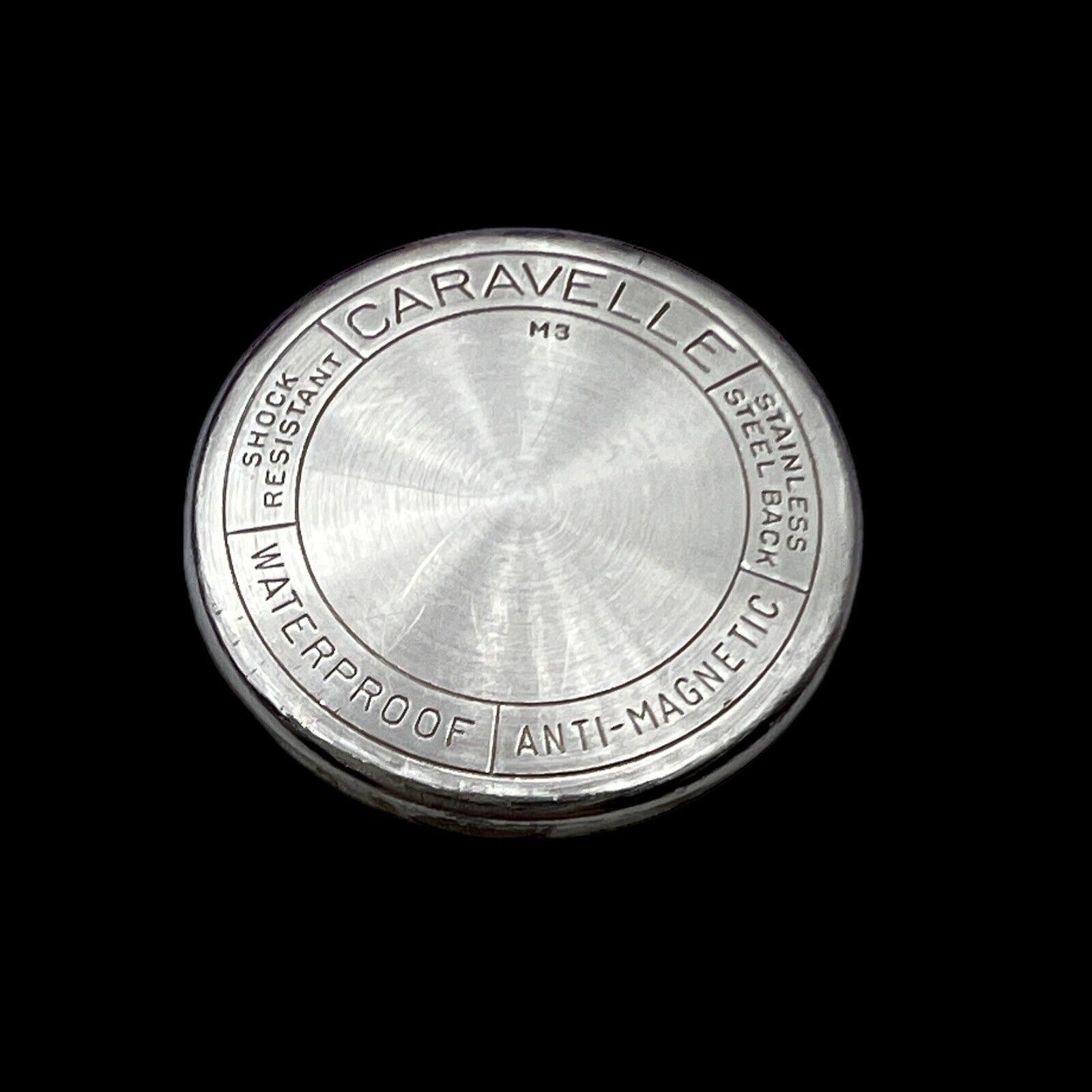 Caravelle Watch Case Back M3 1963 Ladies Snap Back Watch Part 21.2mm w/ Gasket