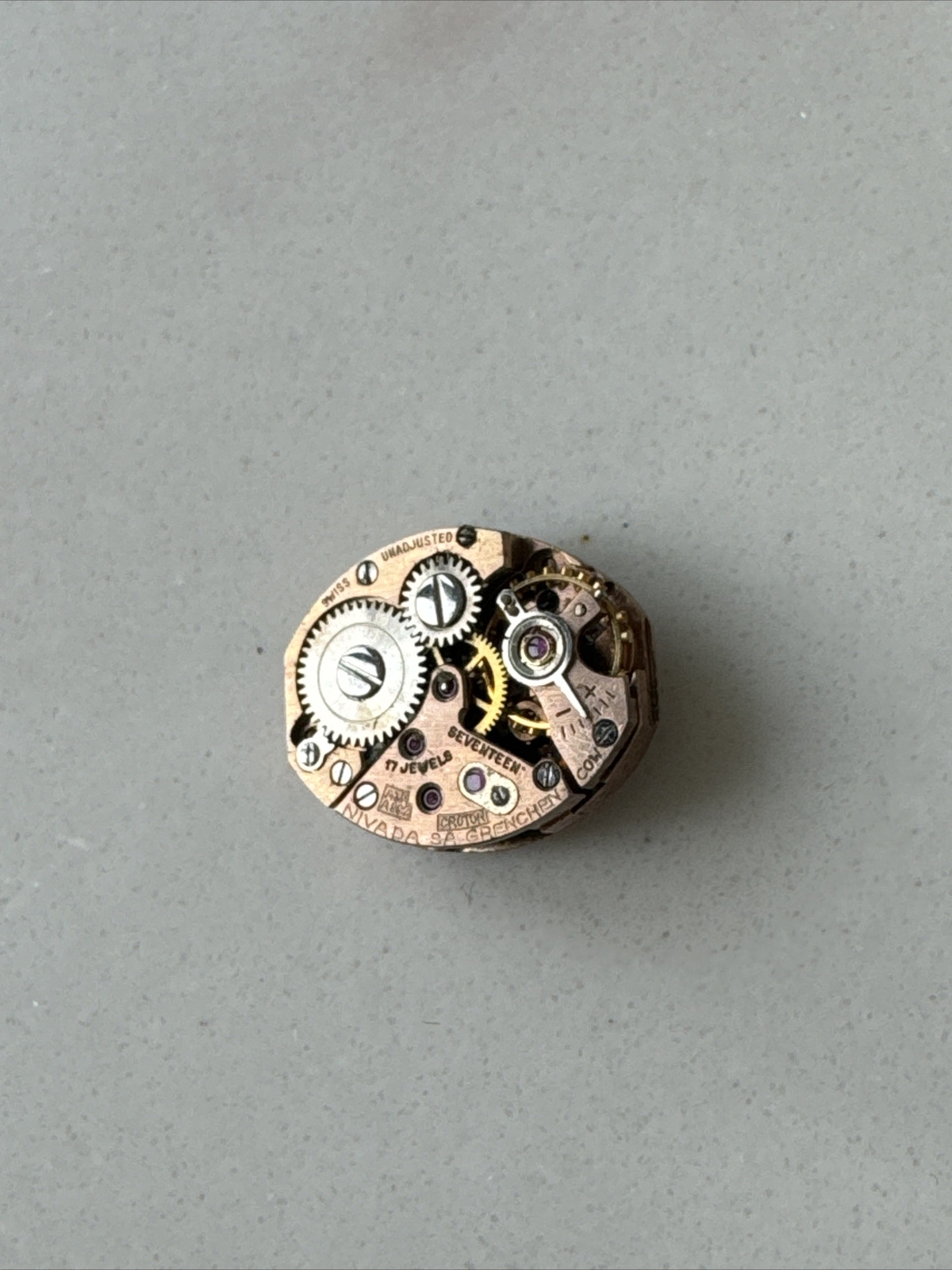 Nivada Grenchen Swiss Watch Movement Watch Parts 17 Jewels As Is Deals Auctions