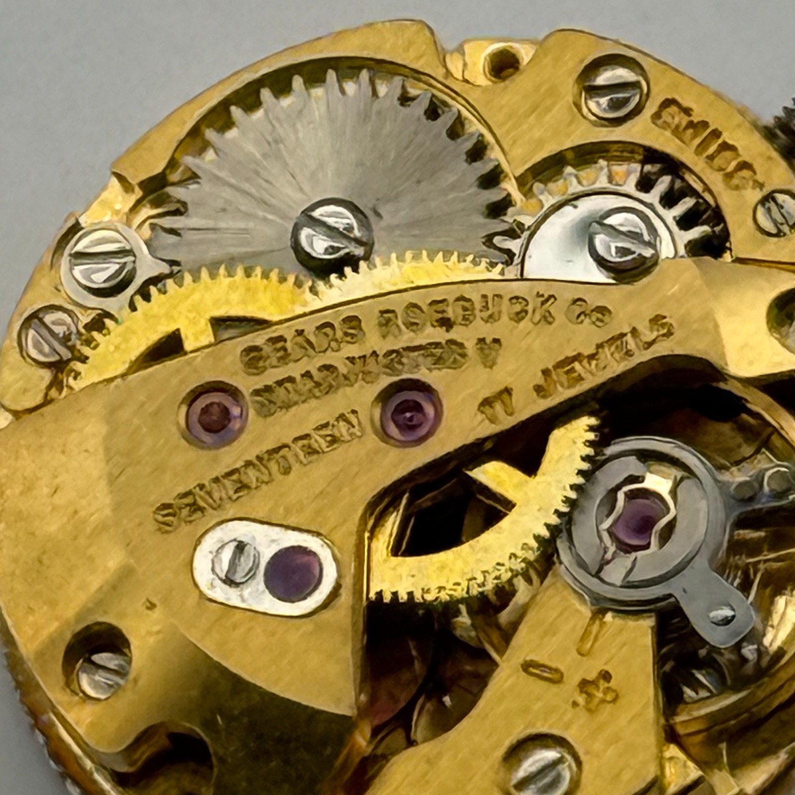 FHF 57-21 Fontainemelon Watch Movement Tradition 17 Jewels Swiss Parts 15.2mm
