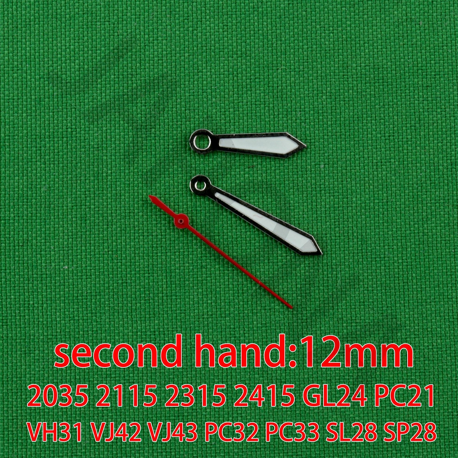 1 12mm Silver Super Luminous Watch Hands 2035 VH31 VJ42 VJ43 2115 Set Hands 2115